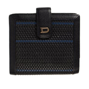 Delvaux Blue Toile De Cuir Dinar Wallet