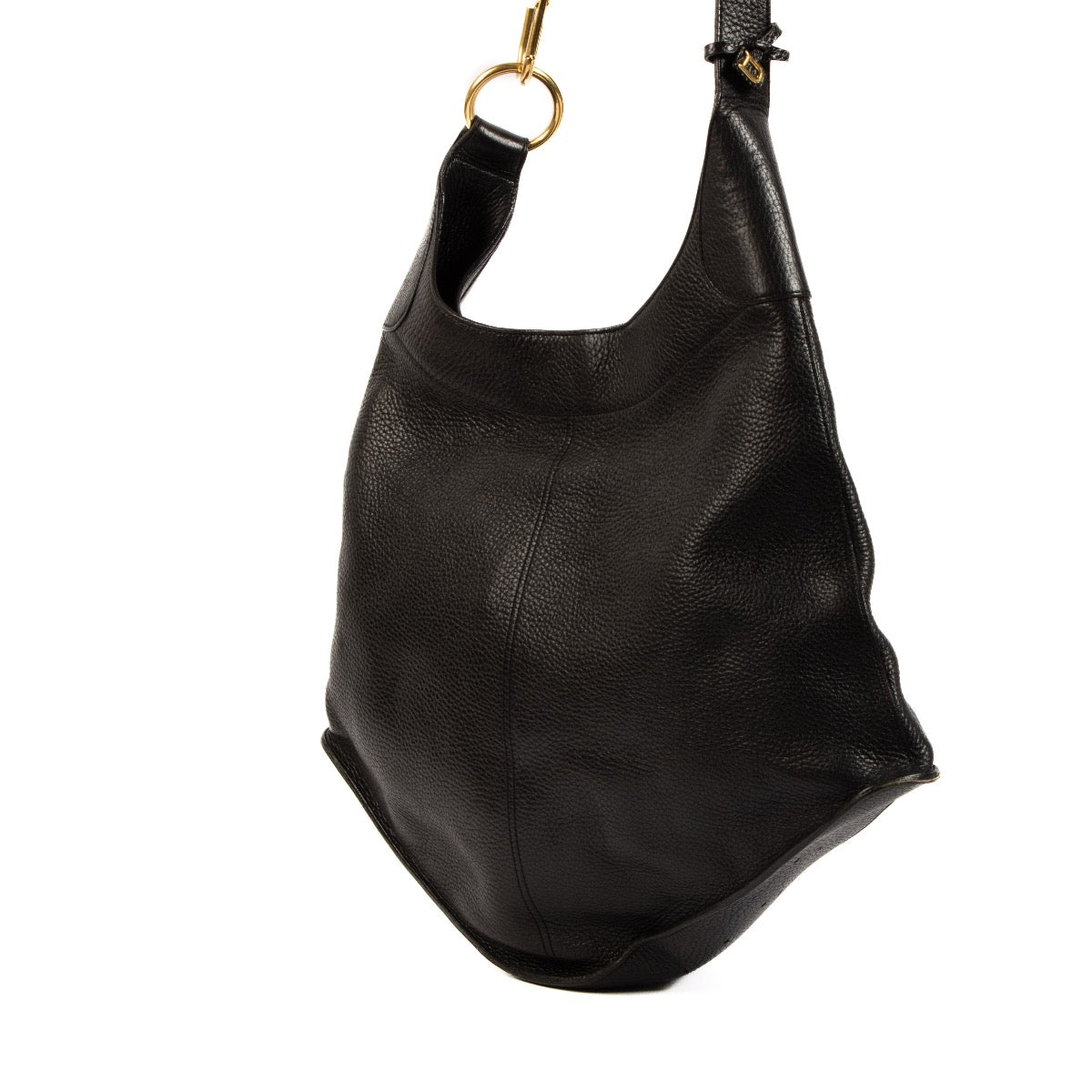 Shop safe online at Labellov in Antwerp, Brussels and Knokke this 100% authentic second hand Delvaux Black Leather Satan Shoulder Bag