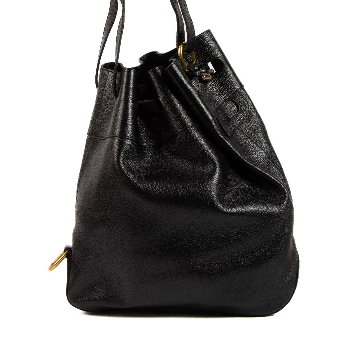 Delvaux Black Trotteur Catogan Bag
