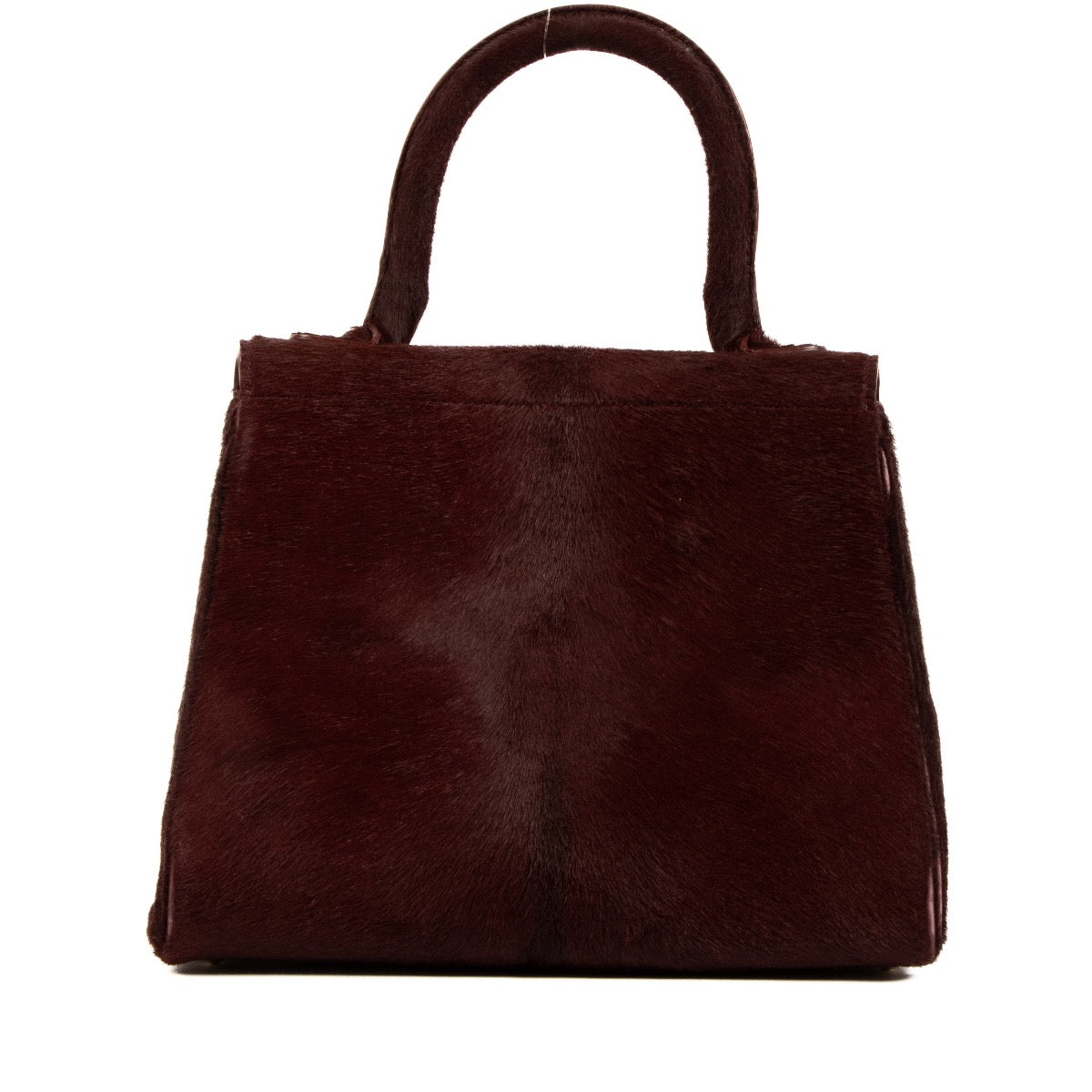 Shop safe online at Labellov in Antwerp, Brussels and Knokke this 100% authentic second hand Delvaux Burgundy Pony Hair Brillant PM