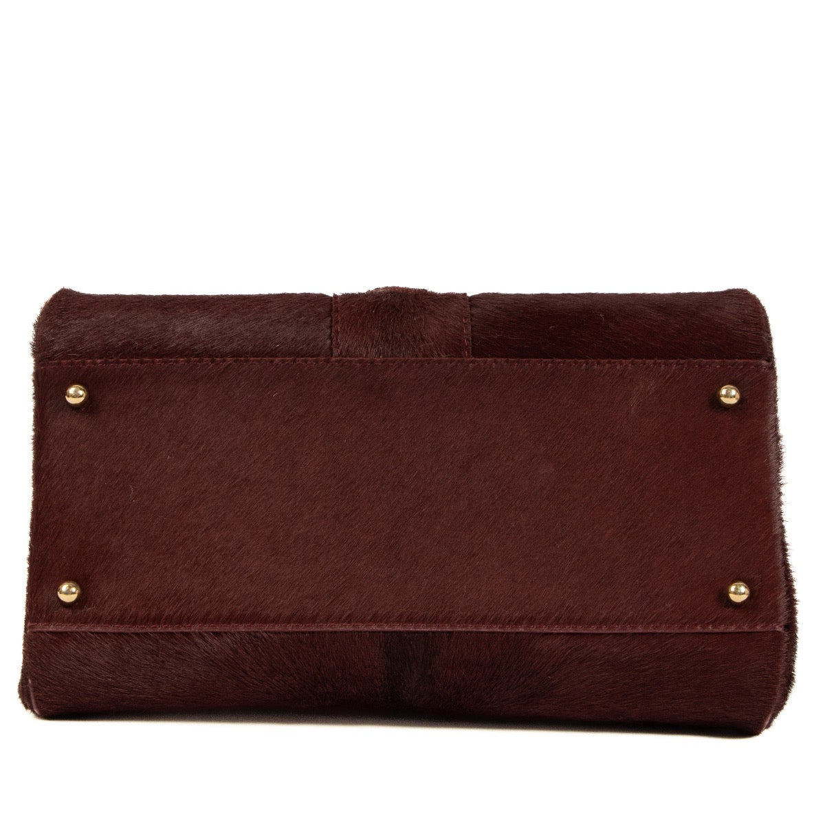 Shop safe online at Labellov in Antwerp, Brussels and Knokke this 100% authentic second hand Delvaux Burgundy Pony Hair Brillant PM