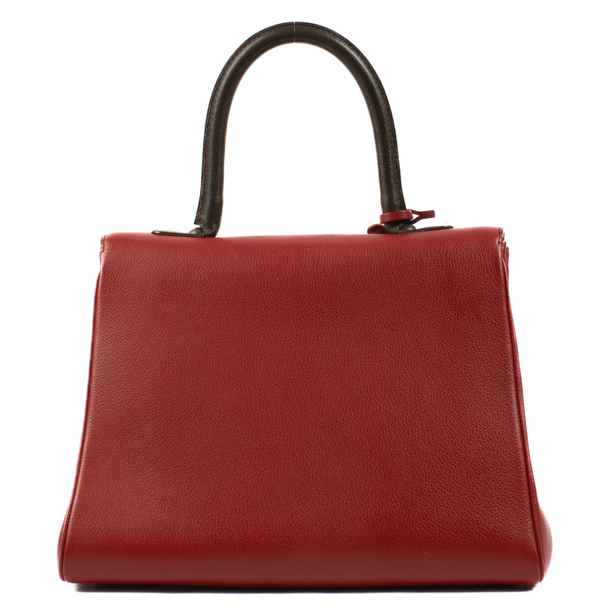 Delvaux Red/Brown Bicolore Leather Brillant MM