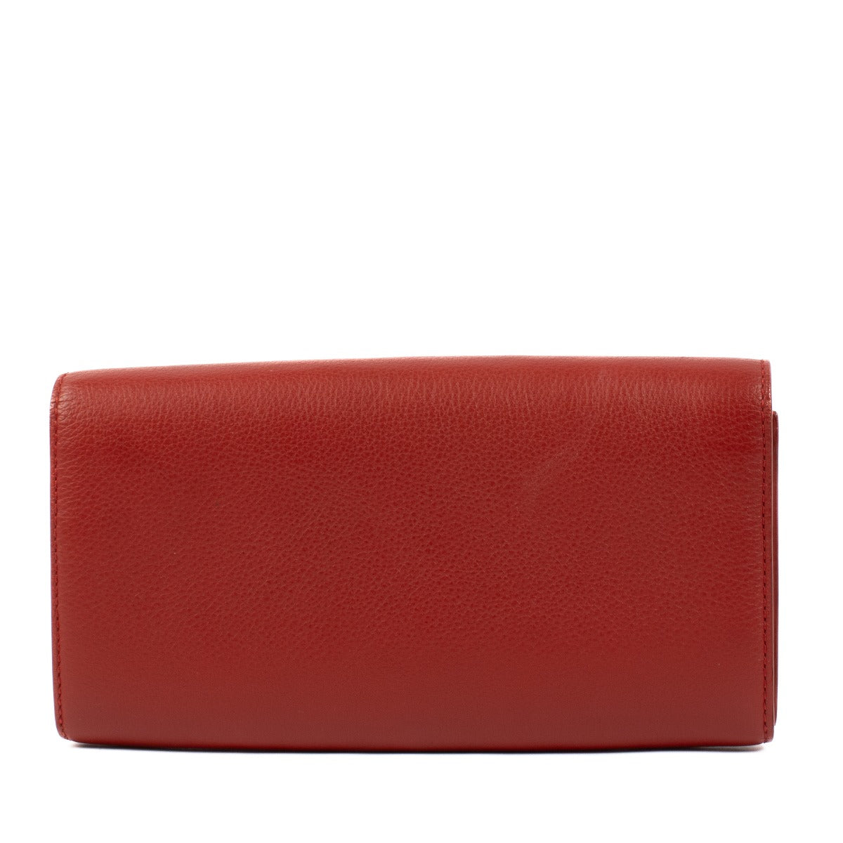 Delvaux rood/bruin Bicolore Escudo portemonnee
