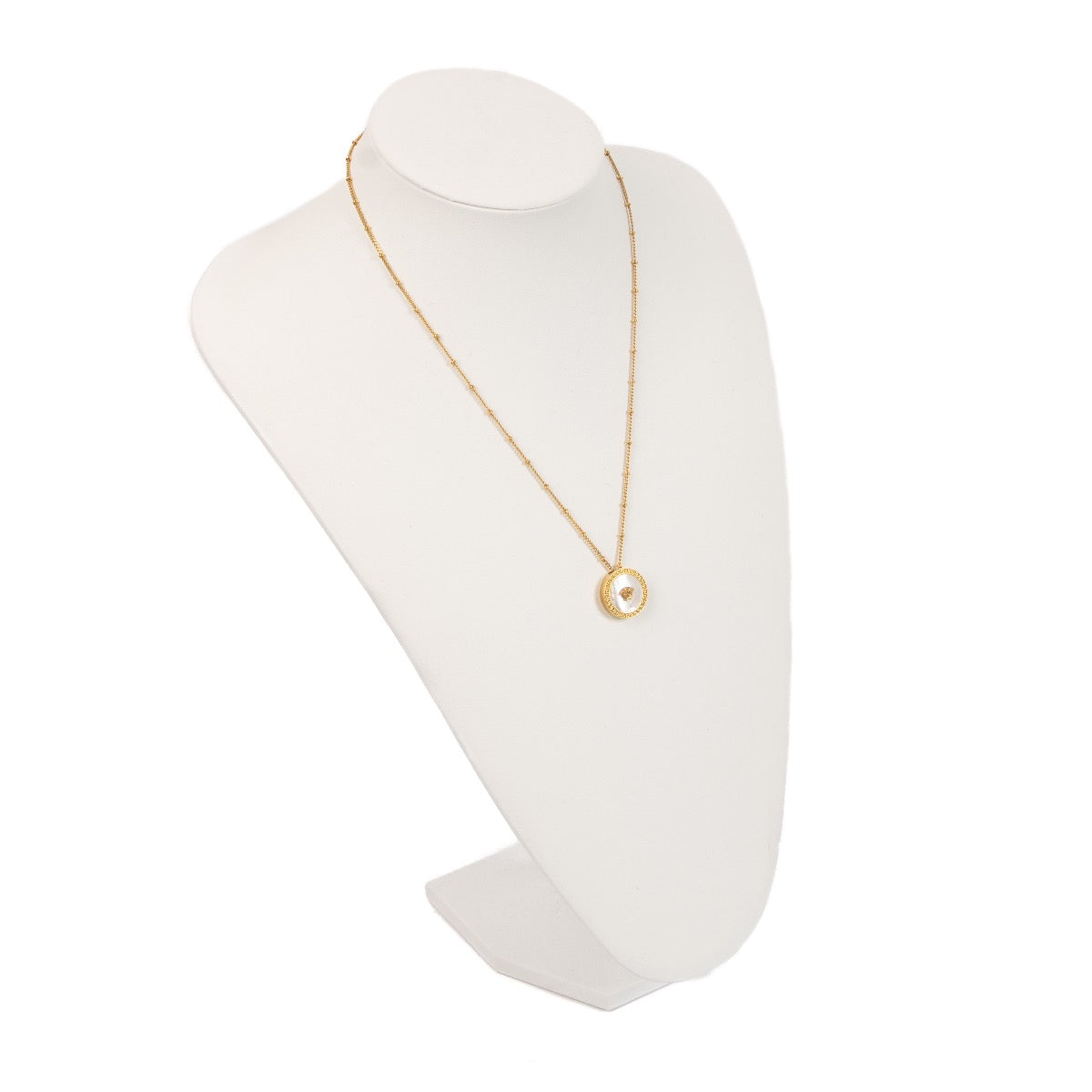 Shop safe online at Labellov this 100% authentic second hand Versace Gold Medusa Medallion Necklace