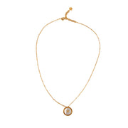 Shop safe online at Labellov this 100% authentic second hand Versace Gold Medusa Medallion Necklace