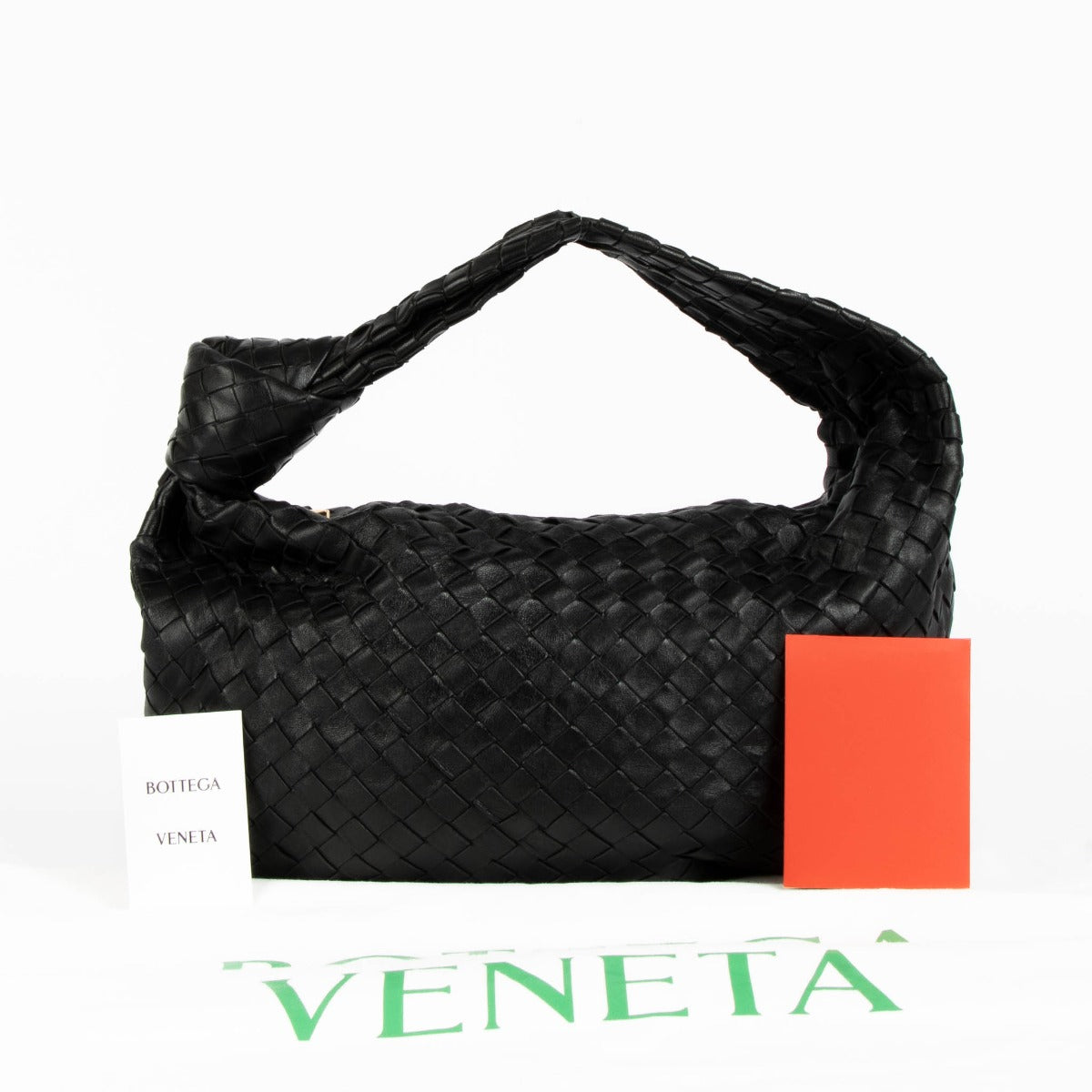 Authentic pre-loved Bottega Veneta Black Classic Jodie Shoulder Bag on Labellov.com