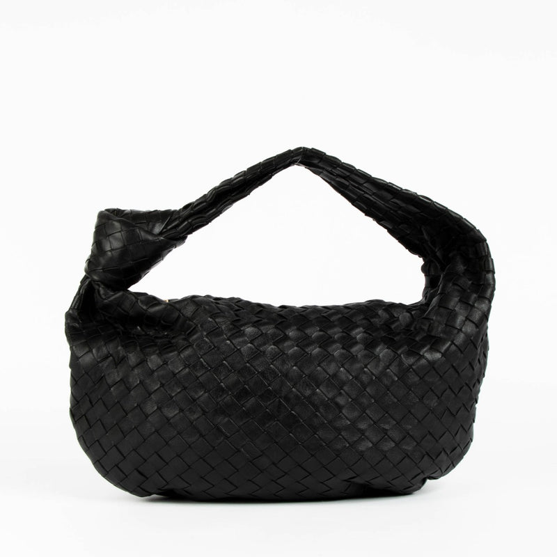 Authentic pre-loved Bottega Veneta Black Classic Jodie Shoulder Bag on Labellov.com