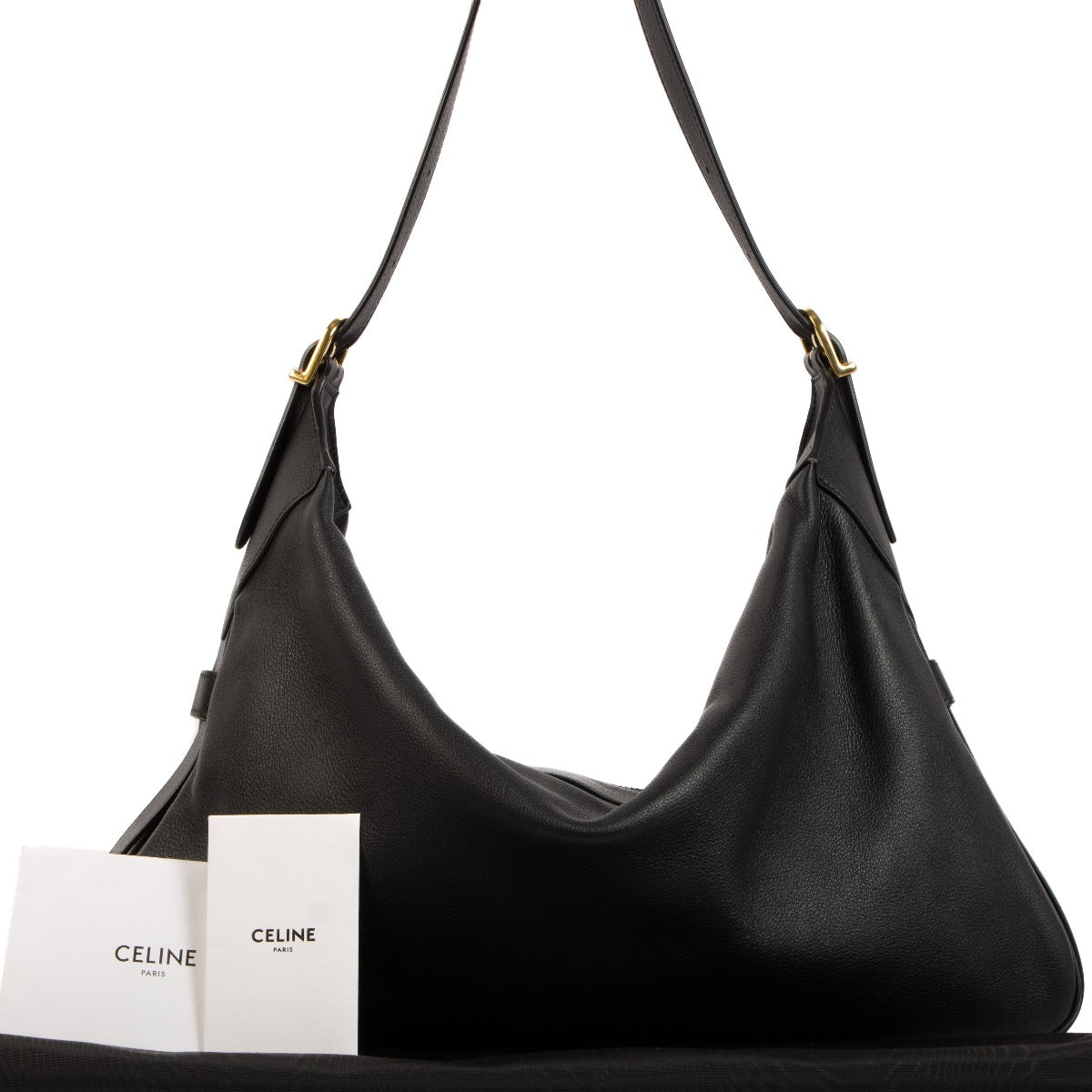 Shop 100% authentic second-hand Céline Black Romy Grand Modèle Veau Souple on Labellov.com