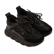 Shop safe online at Labellov in Antwerp, Brussels and Knokke these 100% authentic second hand Versace x 2 Chainz Black Chain Reaction Sneakers - size 41