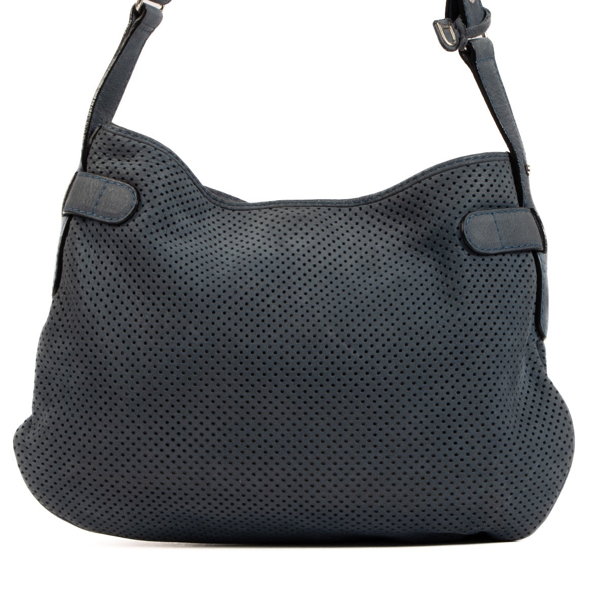 Shop 100% authentic second-hand Delvaux Blue Perforated Shoulder Bag on Labellov.com