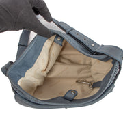 Shop 100% authentic second-hand Delvaux Blue Perforated Shoulder Bag on Labellov.com
