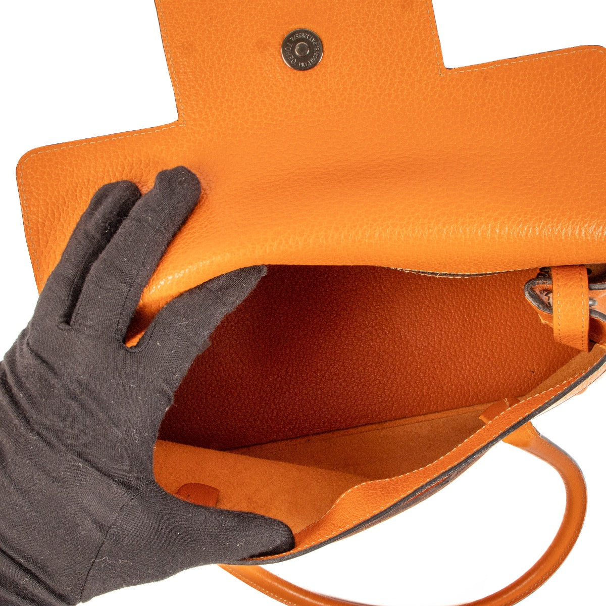 Shop 100% authentic second-hand Deux de Delvaux Orange Handbag on Labellov.com