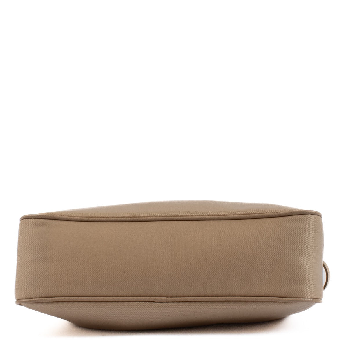 Shop safe online at Labellov in Antwerp, Brussels and Knokke this 100% authentic second hand Prada Re-Edition 2005 Beige Re-Nylon Crossbody Bag