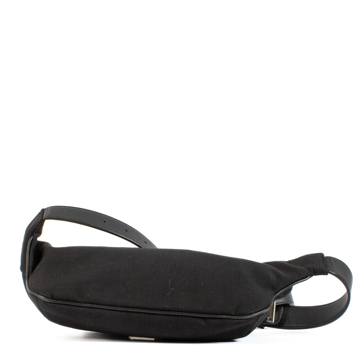 Shop safe online at Labellov in Antwerp, Brussels and Knokke this 100% authentic second hand Saint Laurent Black Canvas Monogram Belt Bag