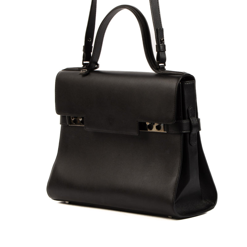 Delvaux Black Leather Tempête GM Bag