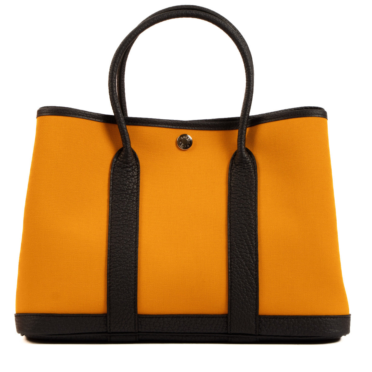 Hermès Garden Party 30 Jaune d'Or/Bleu Outremer/Bleu Indigo Toile Officier/Negonda PHW