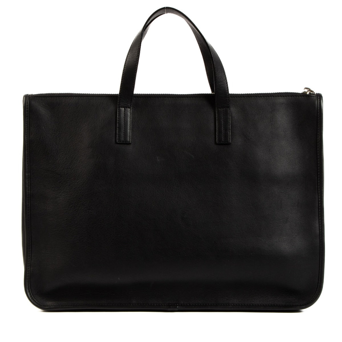 Loewe Zwart Leren Tote Bag Aktetas