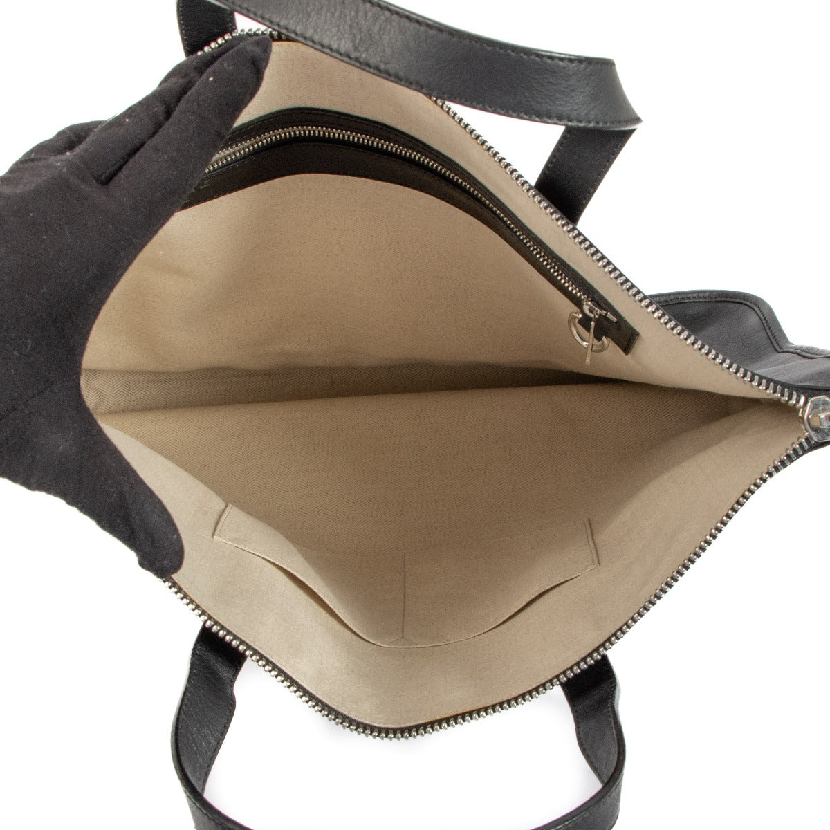 Loewe Zwart Leren Tote Bag Aktetas