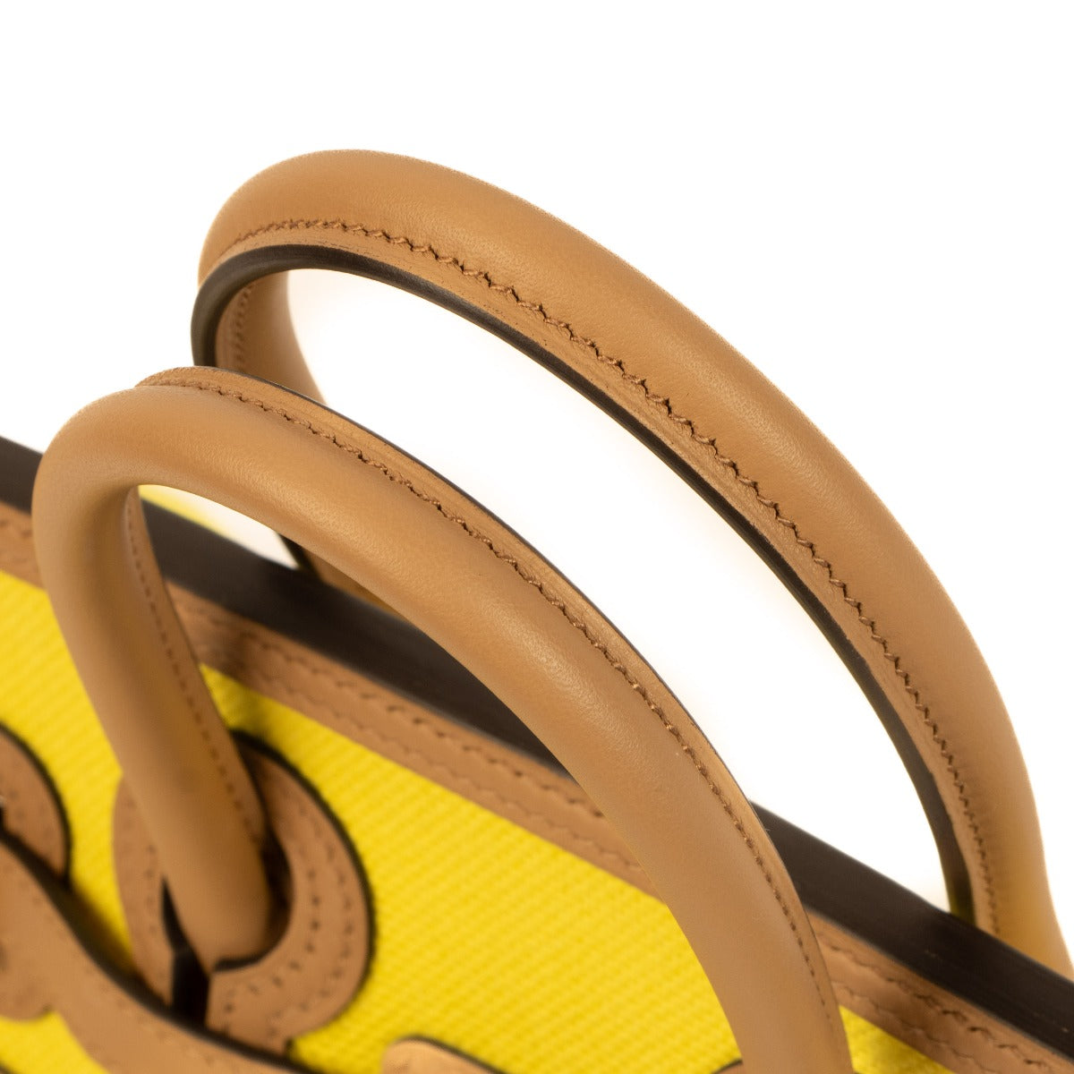 Hermès Birkin Cargo 25 Jaune Citron/Chai Toile Goeland/Swift PHW