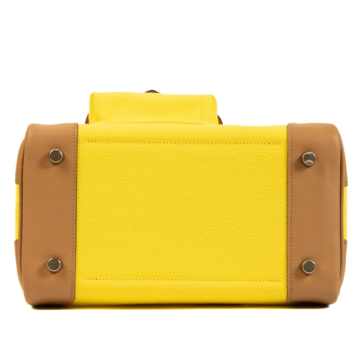 Hermès Birkin Cargo 25 Jaune Citron/Chai Toile Goeland/Swift PHW