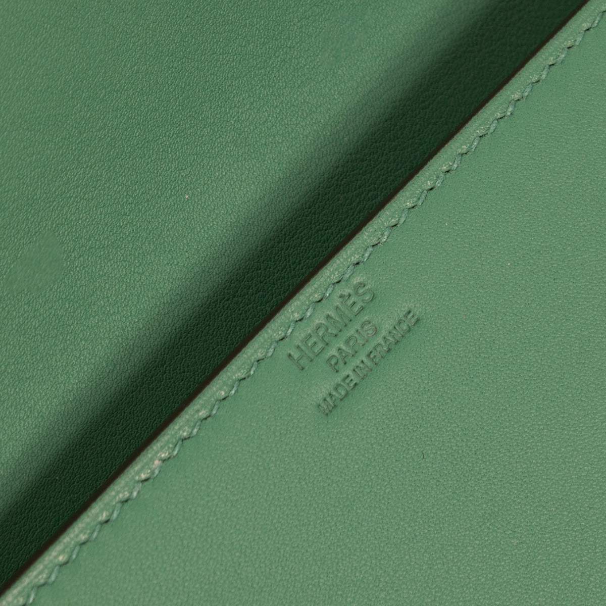 Hermès Birkin Shadow Pochette Vert Vertigo Swift