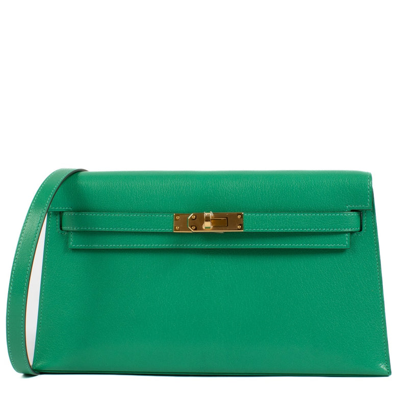 Hermès Kelly Elan Chevre Chamkila Menthe GHW