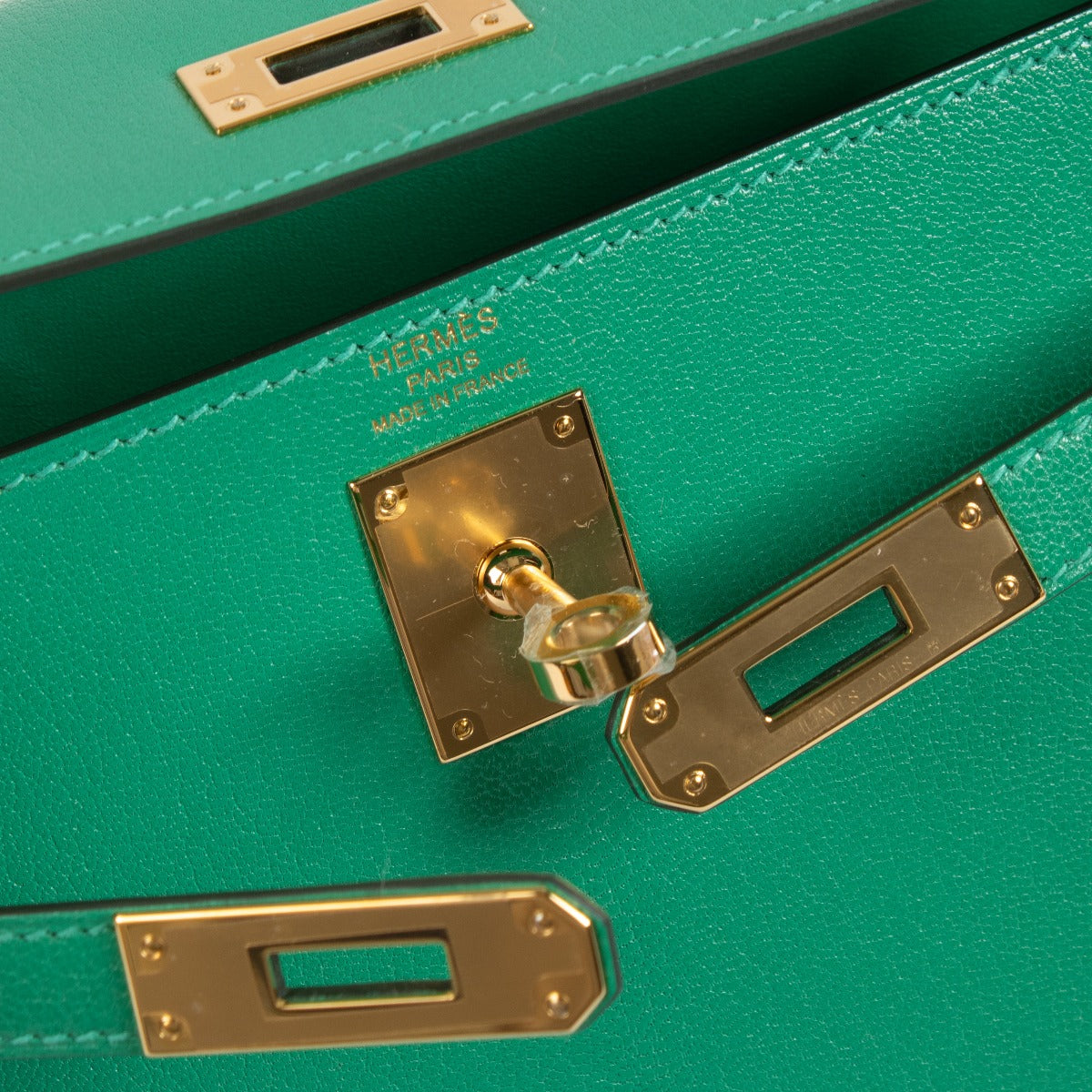 Hermès Kelly Elan Menthe Chèvre Chamkila GHW