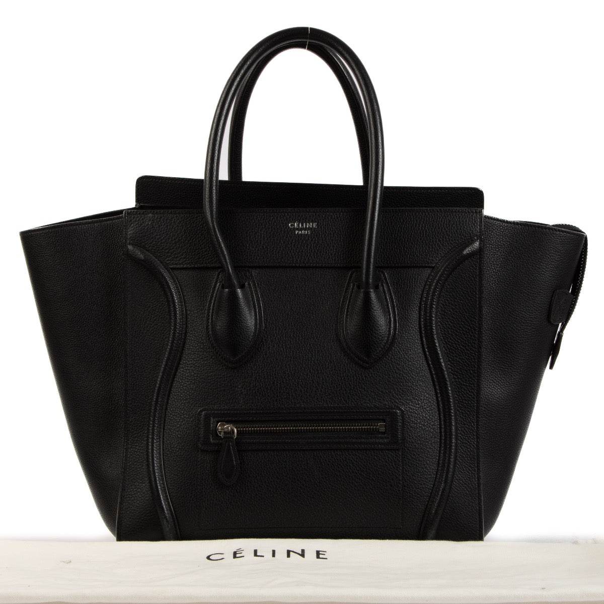 Shop 100% authentic second-hand Céline Black Leather Mini Luggage Bag on Labellov.com