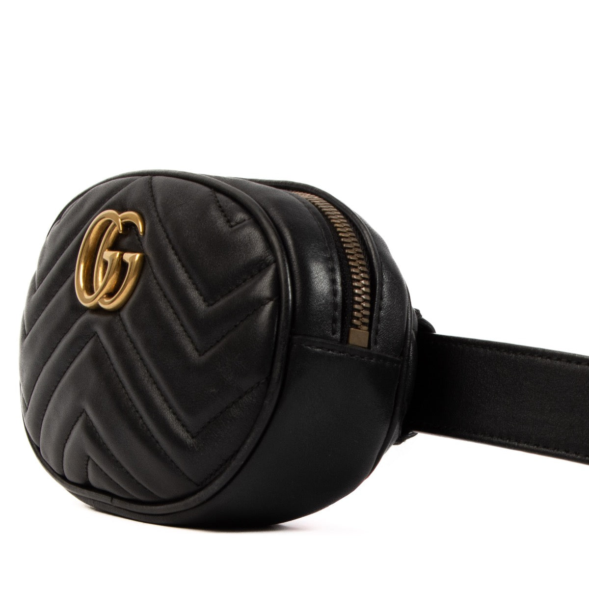 Shop 100% authentic second-hand Gucci Black GG Marmont Belt Bag on Labellov.com