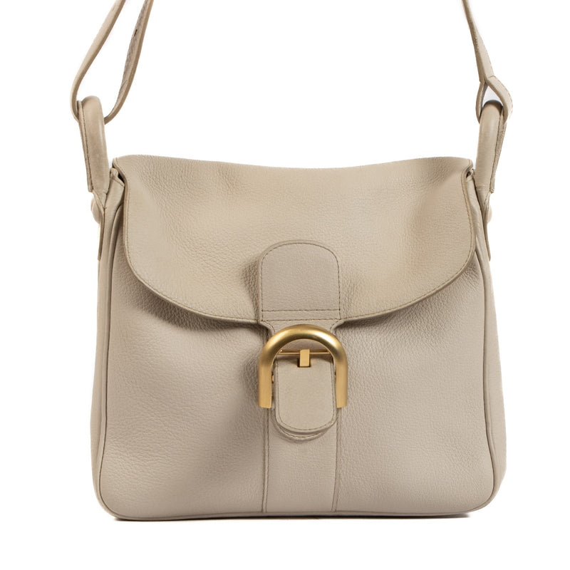 Shop safe online at Labellov in Antwerp, Brussels and Knokke this 100% authentic second hand Delvaux Beige Leather Brillant Crossbody
