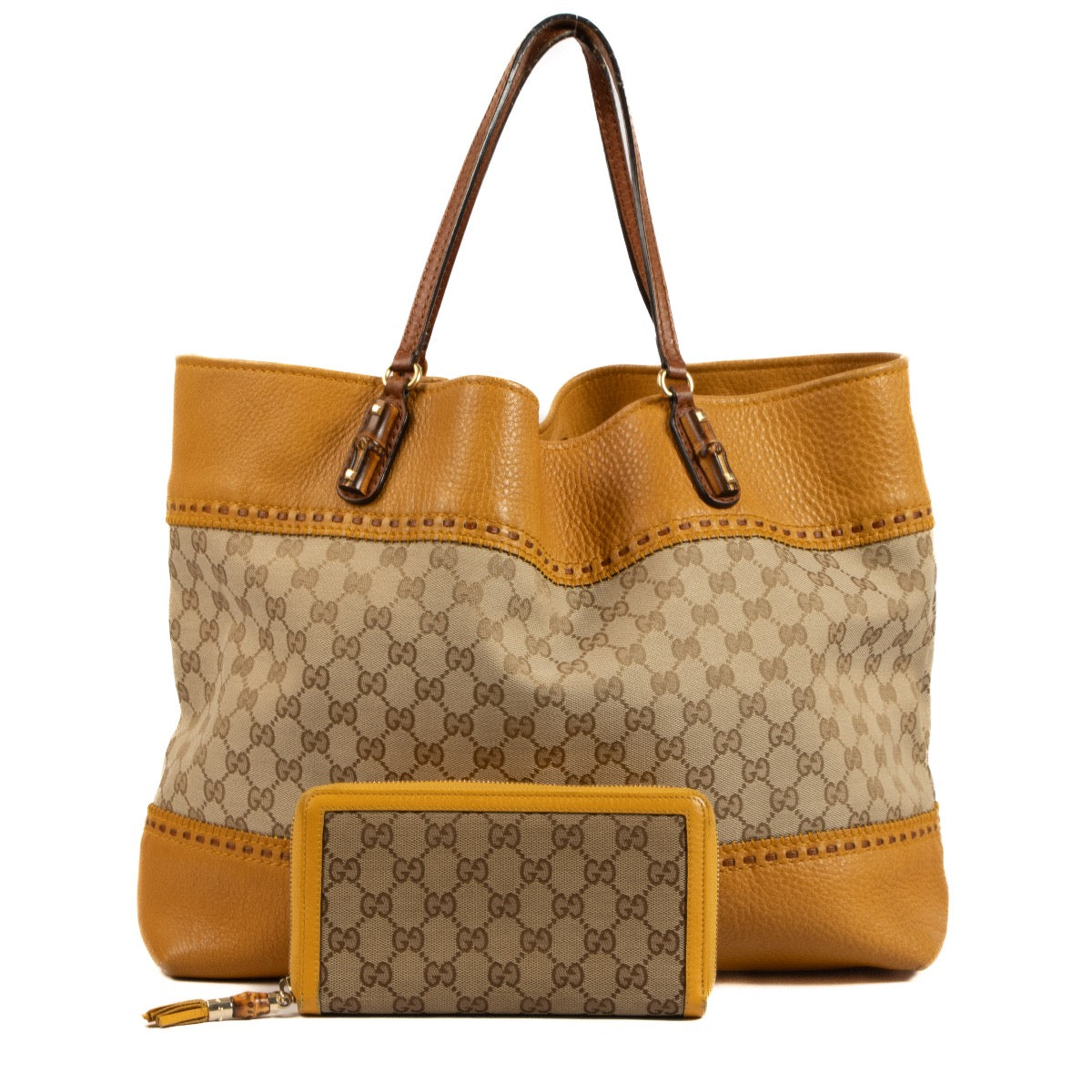 shop 100% authentic second hand Gucci Yellow Monogram Set on Labellov.com
