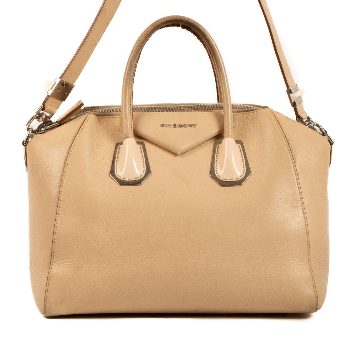 Shop 100% authentic second-hand Givenchy Beige Antigona Top Handle on Labellov.com