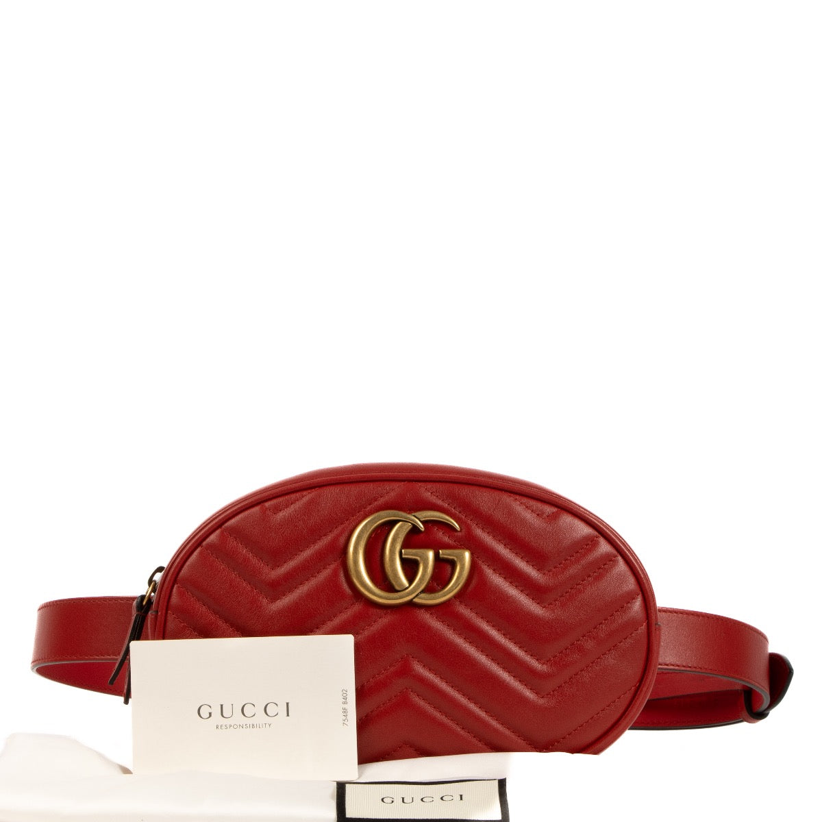 Shop 100% authentic second-hand Gucci Red Crossbody Marmont GG on Labellov.com