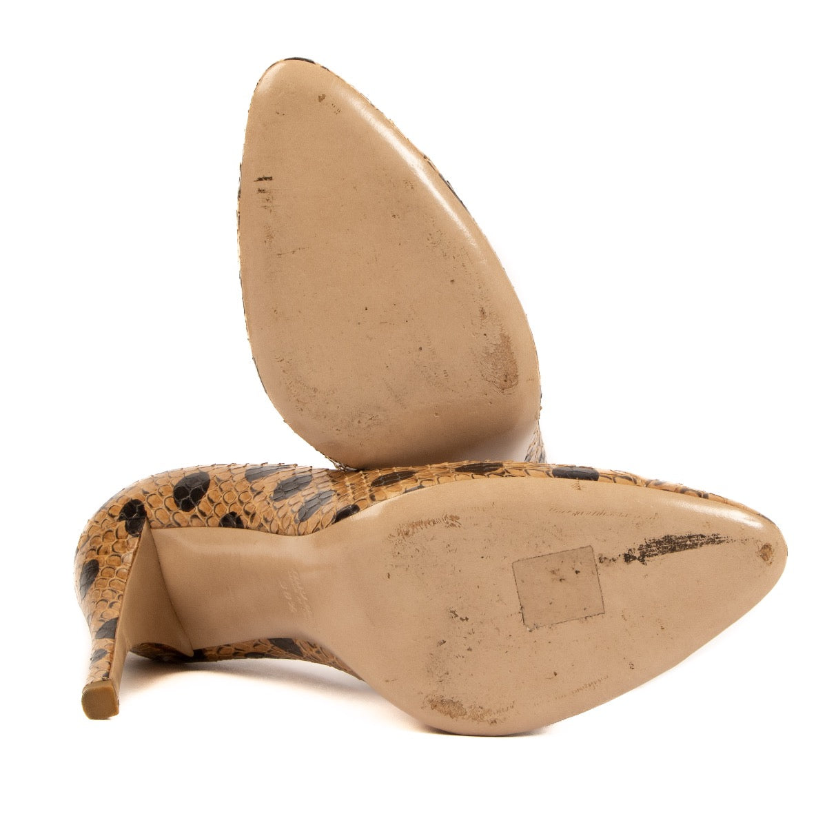 Shop 100% authentic second-hand Miu Miu Beige Black Heels - Size 38 1/2 on Labellov.com