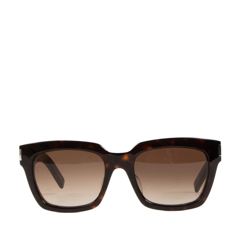 Saint Laurent Dark Tortoise Acetate Bold SL1 Sunglasses