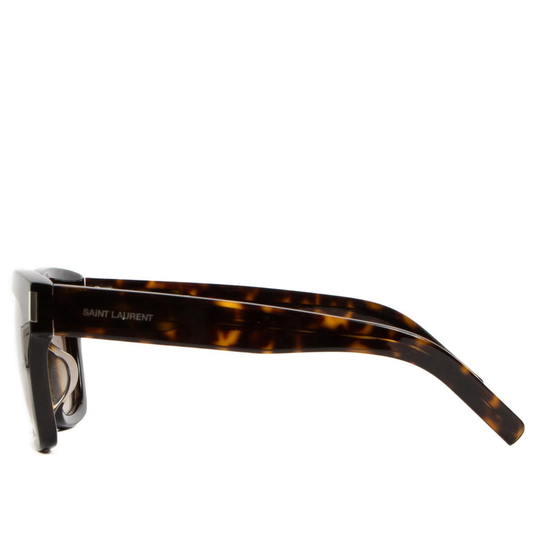 Saint Laurent Dark Tortoise Acetate Bold SL1 Sunglasses