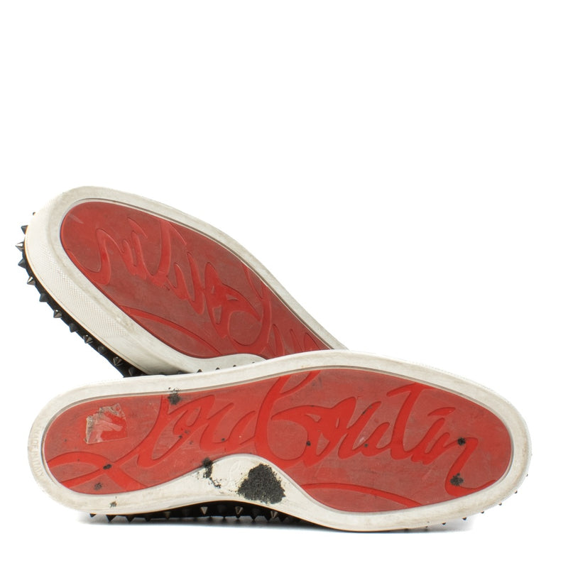 Christian Louboutin Black Suede Pik Boat Sneakers - Size 43