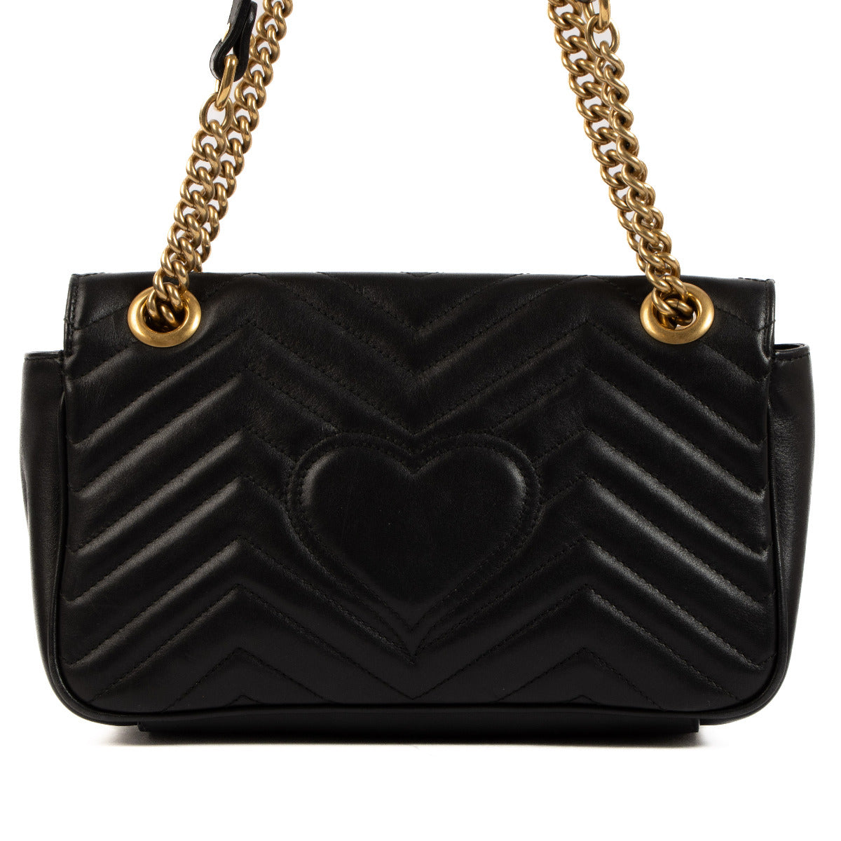 Gucci Small Black GG Marmont Bag