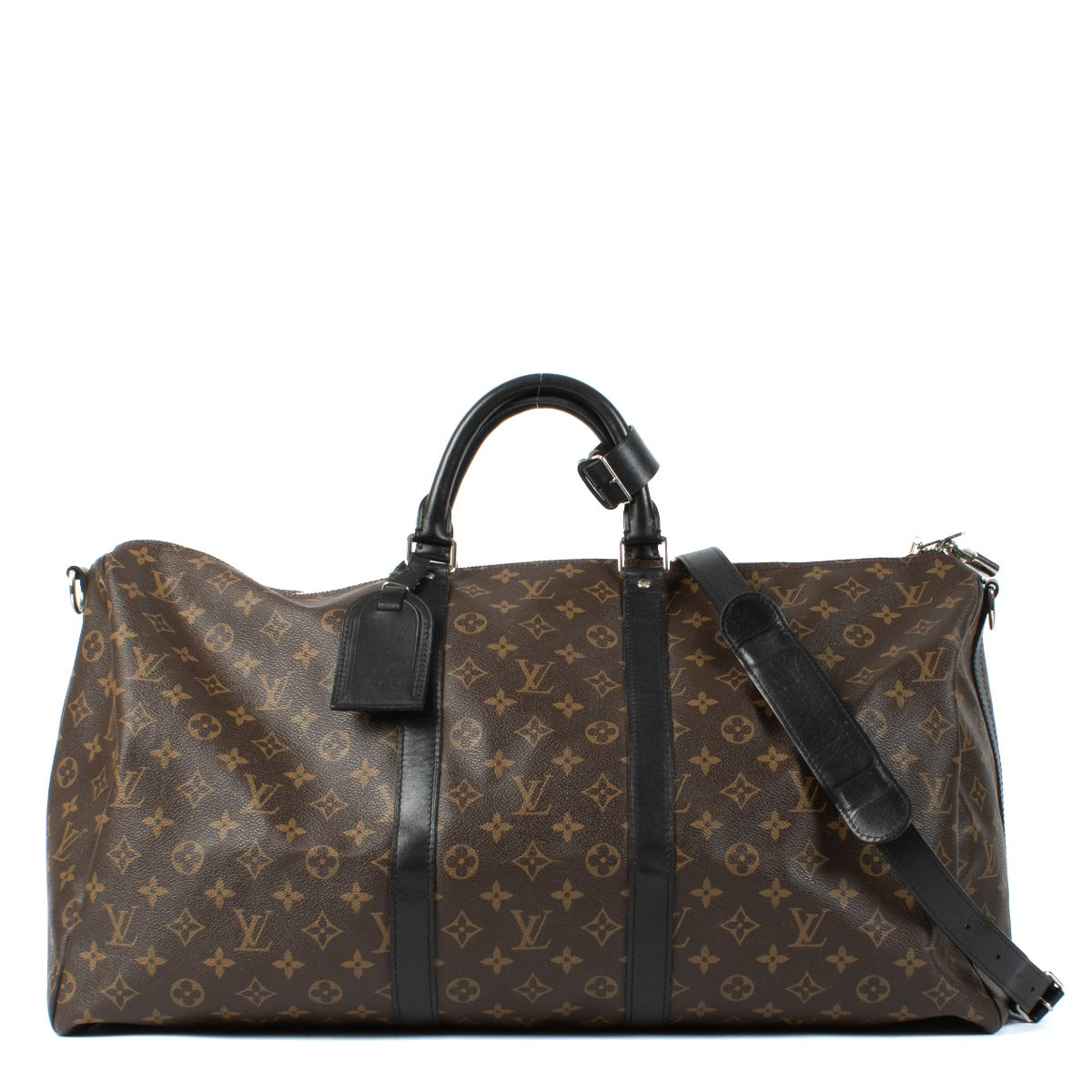 Louis Vuitton Monogram Macassar Keepall Bandoulière 55 Bag