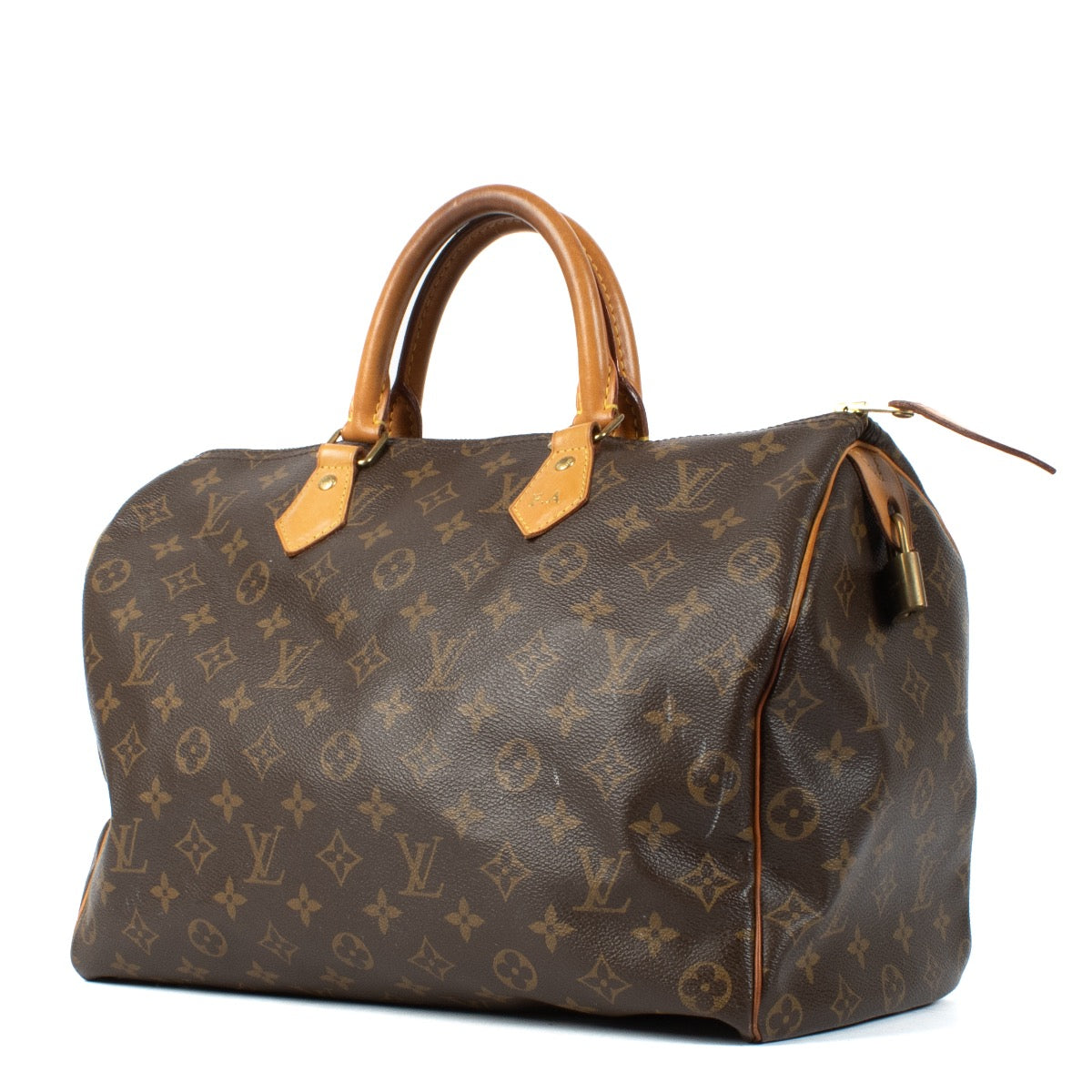 Shop Safe online at Labellov in Antwerp, Brussels and Knokke this 100% authentic second hand Louis Vuitton Monogram canvas speedy 35