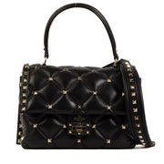 Valentino Black Candystud Shoulder Bag