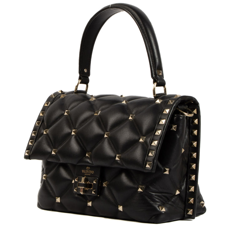 Valentino Garavani Black Small Candystud Bag