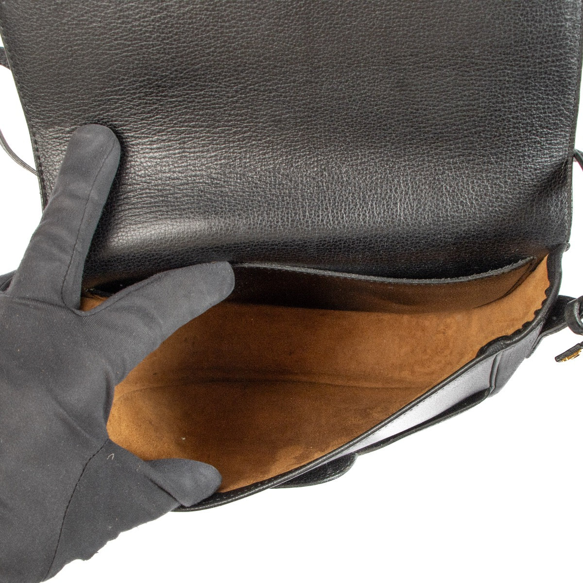 Shop safe online at Labellov this 100% authentic second hand Delvaux Black Leather Crossbody Bag