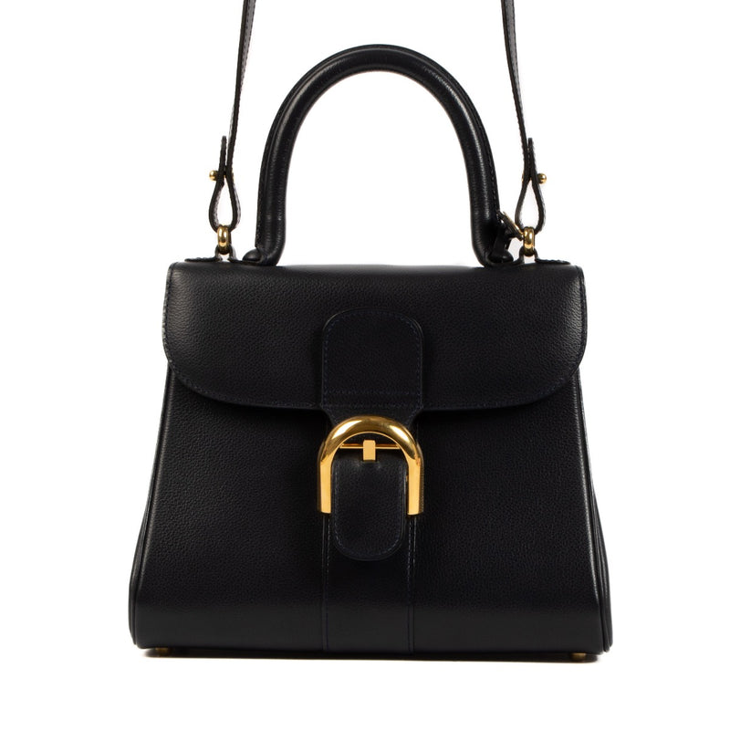 shop safe online Delvaux Navy Blue Jumping Brillant PM Hand Bag online tegen de beste prijs.
