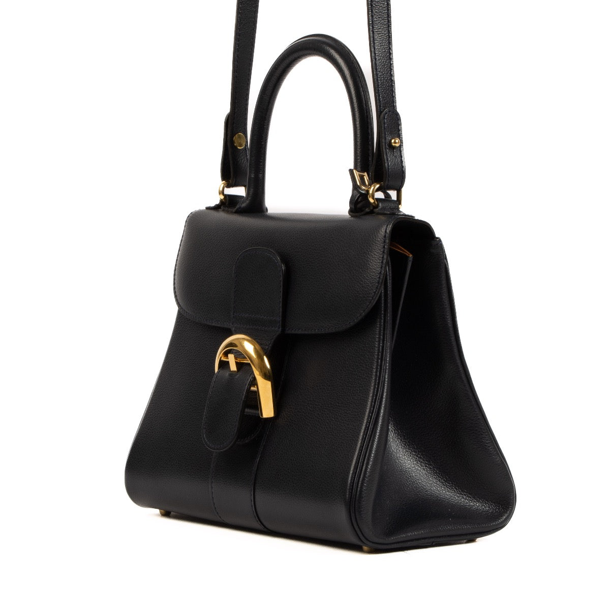 shop safe online Delvaux Navy Blue Jumping Brillant PM Hand Bag online tegen de beste prijs.