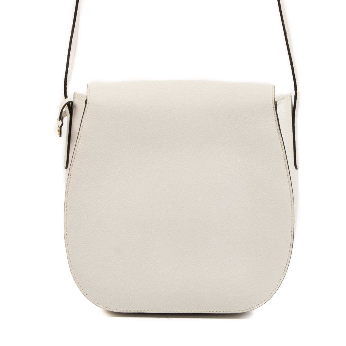 Shop safe online at Labellov this 100% authentic second hand Delvaux White Leather Crossbody Bag