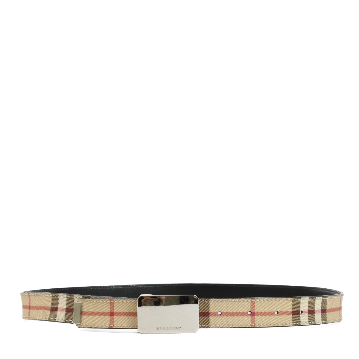 shop 100% authentic second hand Burberry Beige Check Belt - Size 100 on Labellov.com