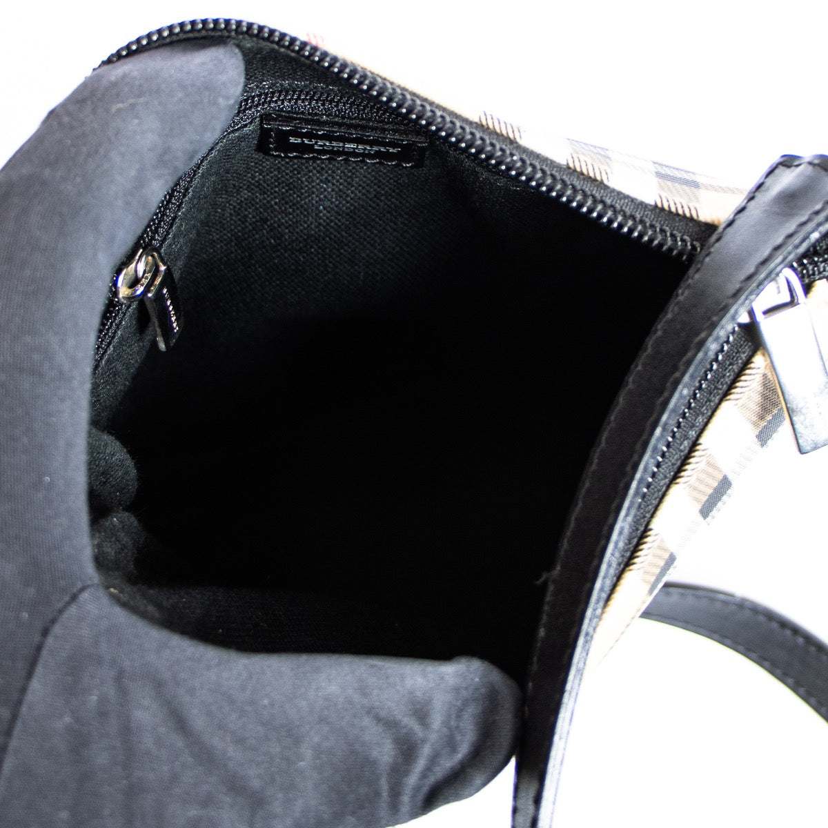 Burberry Vintage Check Coated Canvas Crossbody Bag