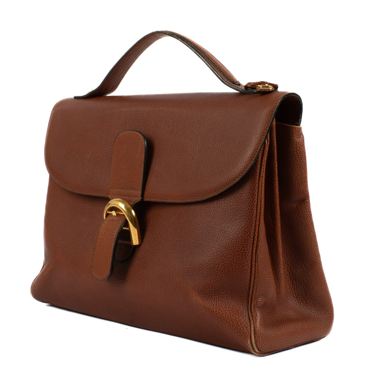 Shop 100% authentic Delvaux Brown Leather Brillant Briefcase at Labellov.com.