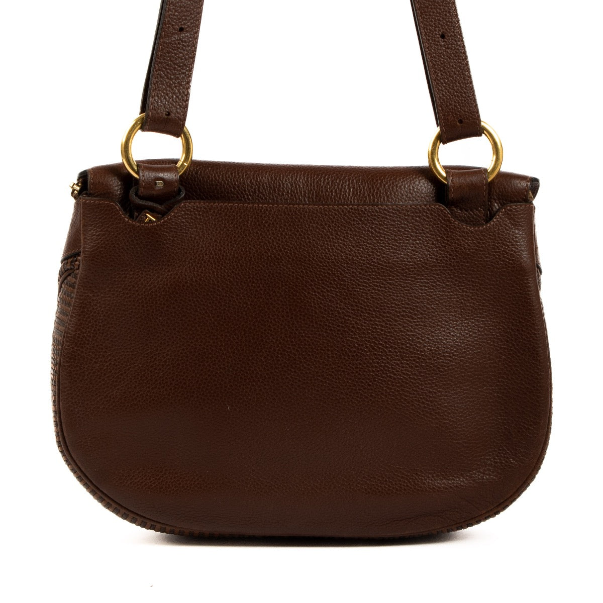 Shop 100% authentic second-hand Delvaux Brown Toile De Cuir Shoulder bag on Labellov.com